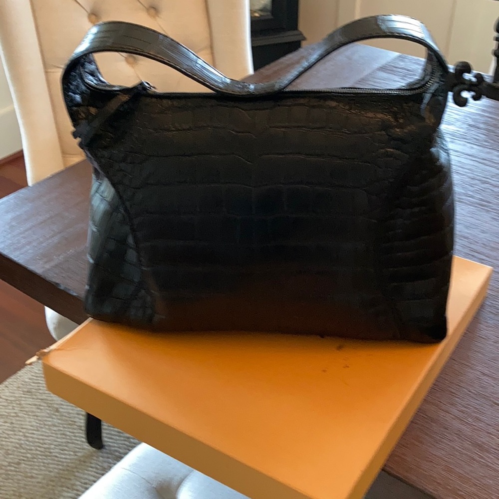 Tods Black Alligator purse brand new